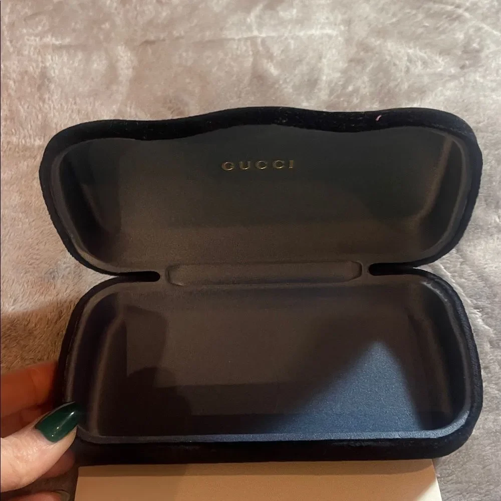Gucci Black Velvet Eyeglass Case